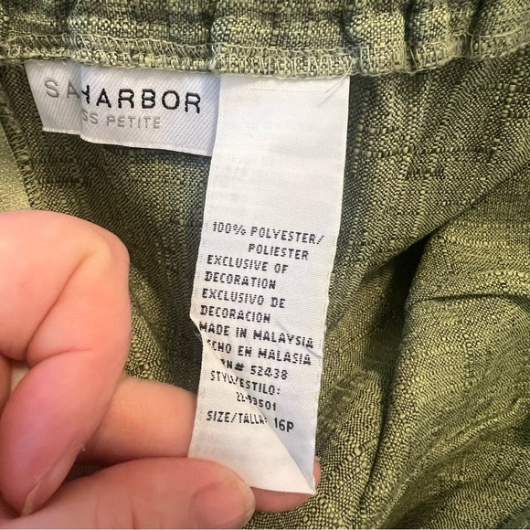 Vintage Sag Harbor Pant & Skirt Set Green 16P - Picture 15 of 16